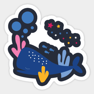 Chill Whale Sticker